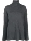 P.a.r.o.s.h Mélange-effect Roll-neck Jumper In Grey