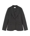 P.a.r.o.s.h Mélange-effect Blazer In Black
