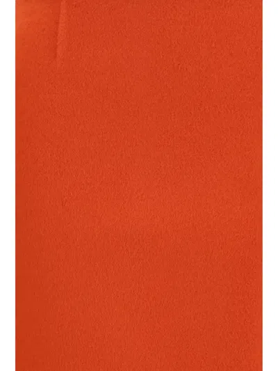 P.a.r.o.s.h . Merino Wool Mini Skirt In Orange