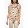 P.a.r.o.s.h Mesh Top With Shimmer Effect Application