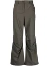 P.a.r.o.s.h Mid-rise Cotton Cargo Pants In Grün