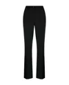 P.a.r.o.s.h Black Cropped Elasticated Pants In Black