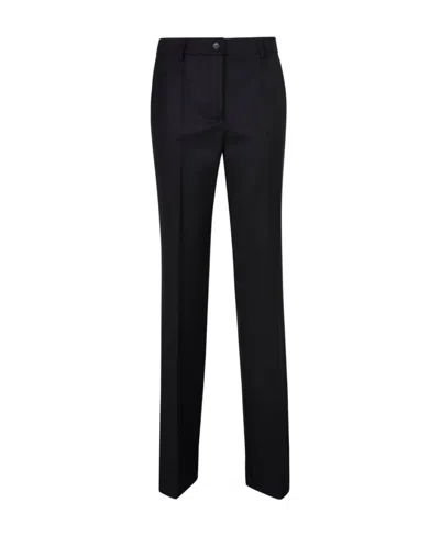 P.a.r.o.s.h Mid-rise Flared Trousers In Black