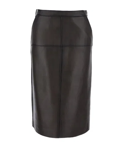 P.a.r.o.s.h Mid-rise Skirt In Brown