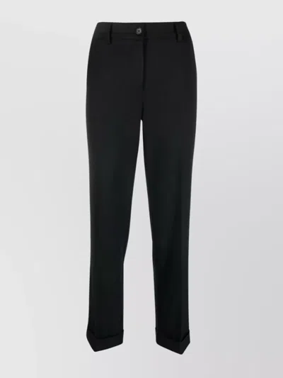 P.A.R.O.S.H MID-RISE STRAIGHT LEG TROUSERS