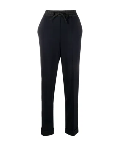 P.A.R.O.S.H MID-RISE STRAIGHT-LEG TROUSERS