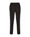 P.a.r.o.s.h Mid-rise Tailored Straight Trousers In Black