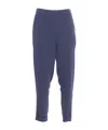 P.A.R.O.S.H P.A.R.O.S.H. MID-RISE TURN-UP HEM TAPERED TROUSERS
