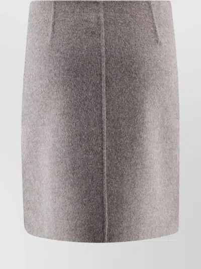 P.a.r.o.s.h Midi And Knee Length High Waisted Skirt In Neutral