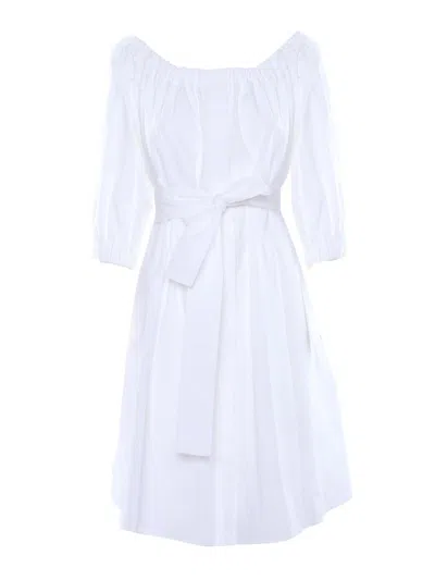 P.a.r.o.s.h . Midi Dress In Bianco