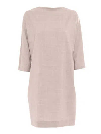 P.a.r.o.s.h Boat-neck Dress In Gray