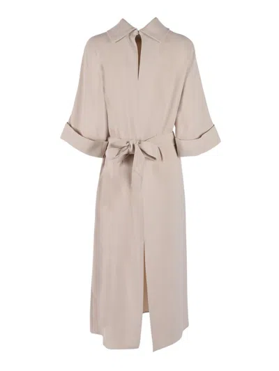 P.a.r.o.s.h . Midi Dress In Neutral