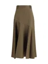 P.a.r.o.s.h P. A.r. O.s. H. Midi Skirt In Brown