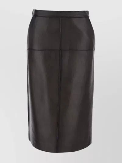 P.A.R.O.S.H MIDI SKIRT WITH HIGH WAIST DESIGN