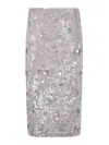 P.a.r.o.s.h Midi Skirt With Pailettes In Gris