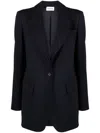 P.a.r.o.s.h Houndstooth-pattern Virgin-wool Blazer In Navy Blue