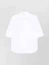 P.a.r.o.s.h Mini Bag Curved Hem In White