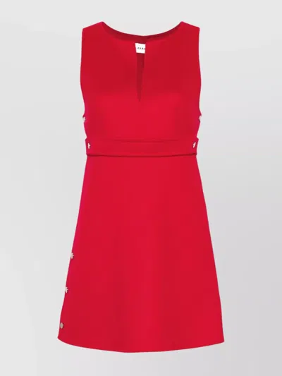 P.a.r.o.s.h Mini Dress Detachable Belt In Red