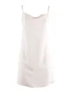 P.a.r.o.s.h Mini Dress With Delicate Bow Detail In White