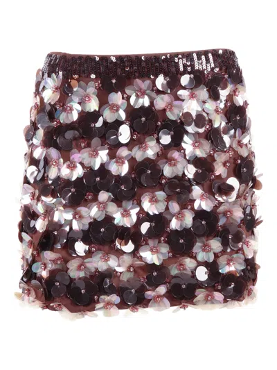 P.a.r.o.s.h Mini Skirt In Multi