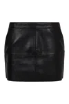 P.a.r.o.s.h High Waist Midi Skirt With Panel Design In Black