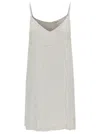 P.a.r.o.s.h Mini White Dress With All-over Paillettes