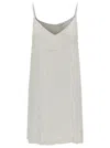 P.a.r.o.s.h Mini White Dress With All-over Paillettes In Viscose Woman