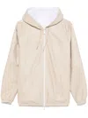 P.a.r.o.s.h Mitra Reversible Leather Zip-up Jacket In Neutral