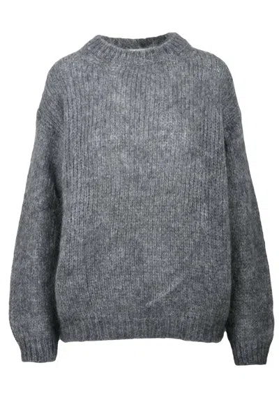 P.a.r.o.s.h Mohair Sweater - Grey In Gray