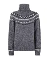 P.a.r.o.s.h Moline Turtle Neck Sweater In Gray