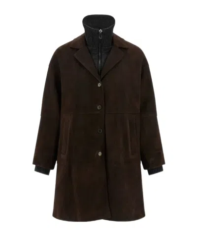 P.A.R.O.S.H MONET SUEDE COAT