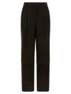 P.a.r.o.s.h Suede-leather Trousers In Brown