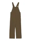 P.a.r.o.s.h Adjustable Strap Jumpsuit With Button Accents In Brown