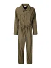 P.a.r.o.s.h Straight-leg Jumpsuit In Dark Green