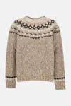 P.a.r.o.s.h Parosh Moline` Round Neck Sweater In Neutral