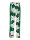 P.a.r.o.s.h Multicolor Pants With All-over Floral Printed Motif