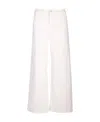 P.a.r.o.s.h Multiple-pockets High-waisted Trousers In White