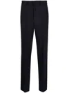 P.a.r.o.s.h Virgin-wool Tailored Trousers In Navy Blue