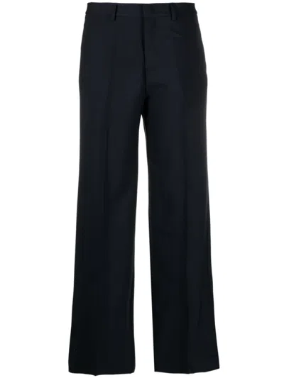 P.A.R.O.S.H NAVY BLUE STRAIGHT LEG PANT