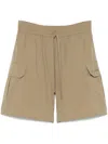 P.a.r.o.s.h Ninja Cargo Shorts In Nude