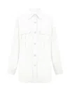 P.a.r.o.s.h . Ninja Cotton Shirt Pocket In White