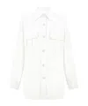 P.a.r.o.s.h . Ninja Cotton Shirt Pocket In White