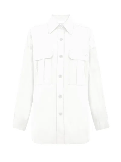 P.a.r.o.s.h Parosh Ninja Cotton Shirt Pocket In White