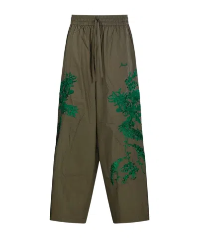 P.a.r.o.s.h . Ninja Wide-leg Pants In Green