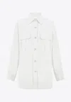 P.a.r.o.s.h Cotton Shirt Ninja Pocket In White