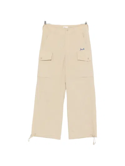 P.a.r.o.s.h Nylon And Cotton Trousers In Neutral