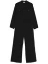 P.a.r.o.s.h Jumpsuit Poplin Drawstring Waist In Black