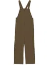 P.a.r.o.s.h Adjustable Strap Jumpsuit With Button Accents In Brown