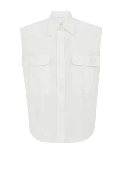 P.a.r.o.s.h Parosh Ninja Sleveless Shirt In White