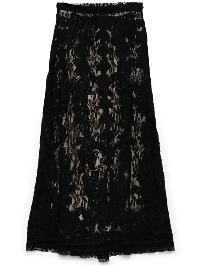P.a.r.o.s.h Nixie Maxi Skirt In Black